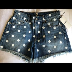 Current Elliott Polka Dot Shorts